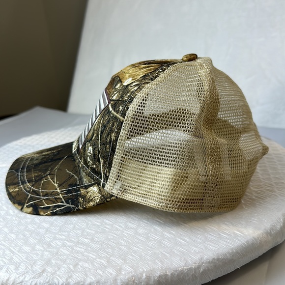 American Flag Camo Trucker Hat Mesh SnapBack Cap - Picture 2 of 8